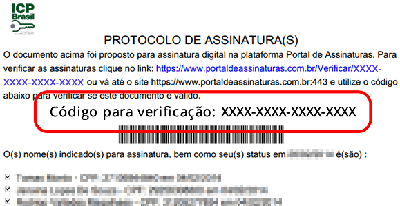 Check signature protocol